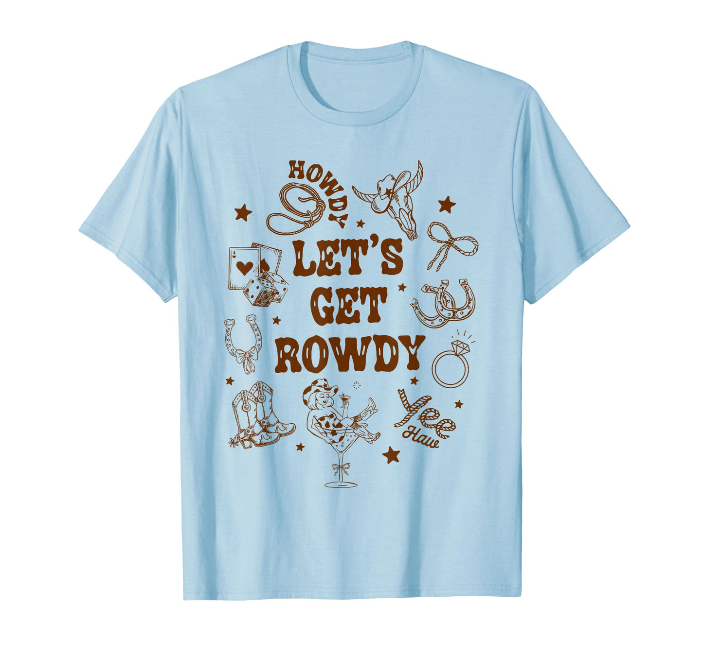 Bridesmaid Nashville Let's Get Rowdy Bachelorette Matching T-Shirt