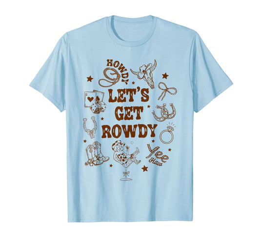 Bridesmaid Nashville Let's Get Rowdy Bachelorette Matching T-Shirt