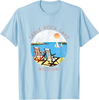 Retro Table Rock Lake Souvenir - Vintage lake Vacation T-Shirt