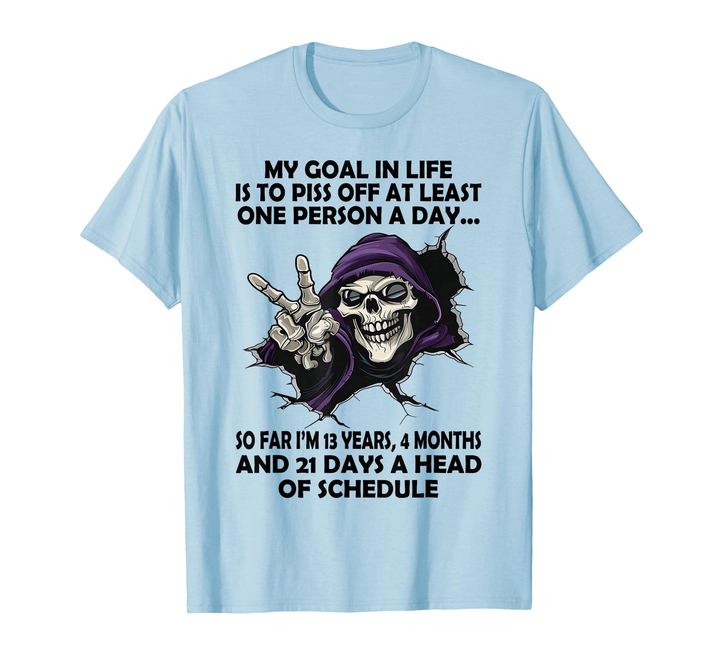 Skull - My Goal in Life is to Piss Off at Least One Person T-Shirt