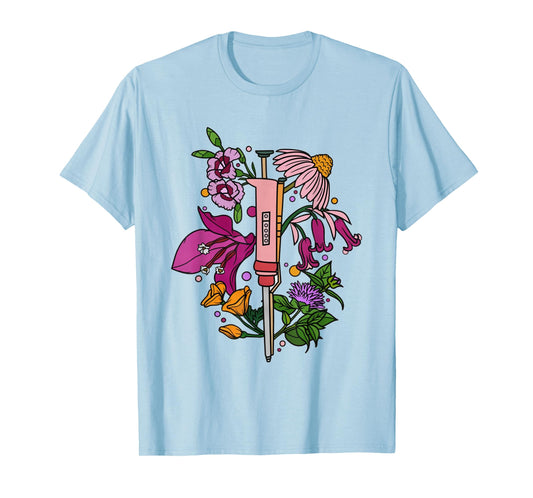 Chemistry Laboratory Pipette Medical Lab Tech Technician T-Shirt