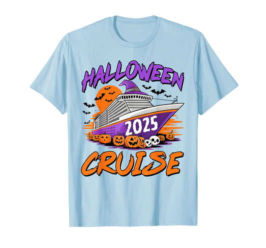 Halloween Cruise 2025 Halloween Trip Family Cruising Squad T-Shirt