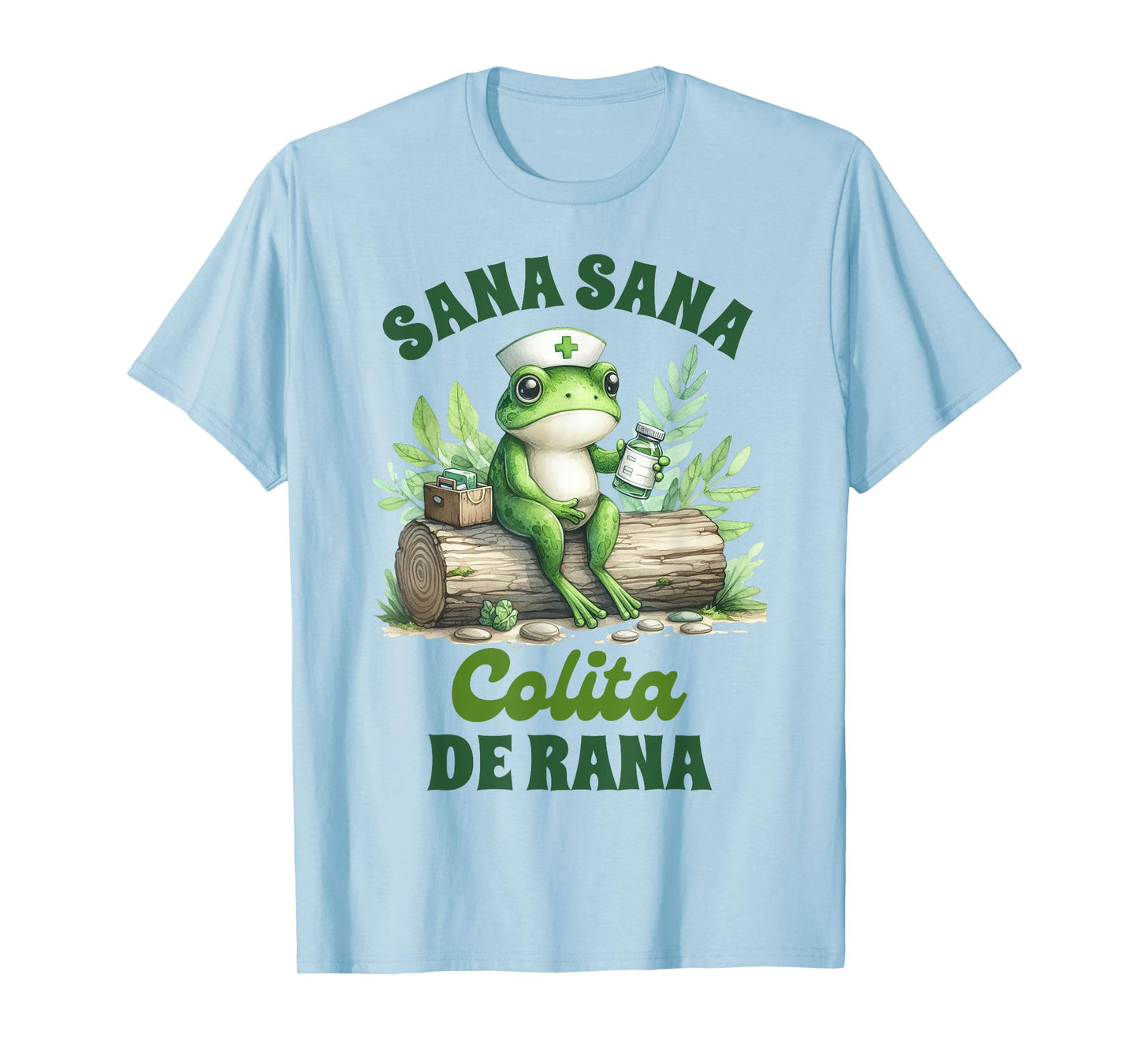 Mexican Nurse Frog Latina Enfermera Sana Sana Colita De Rana T-Shirt