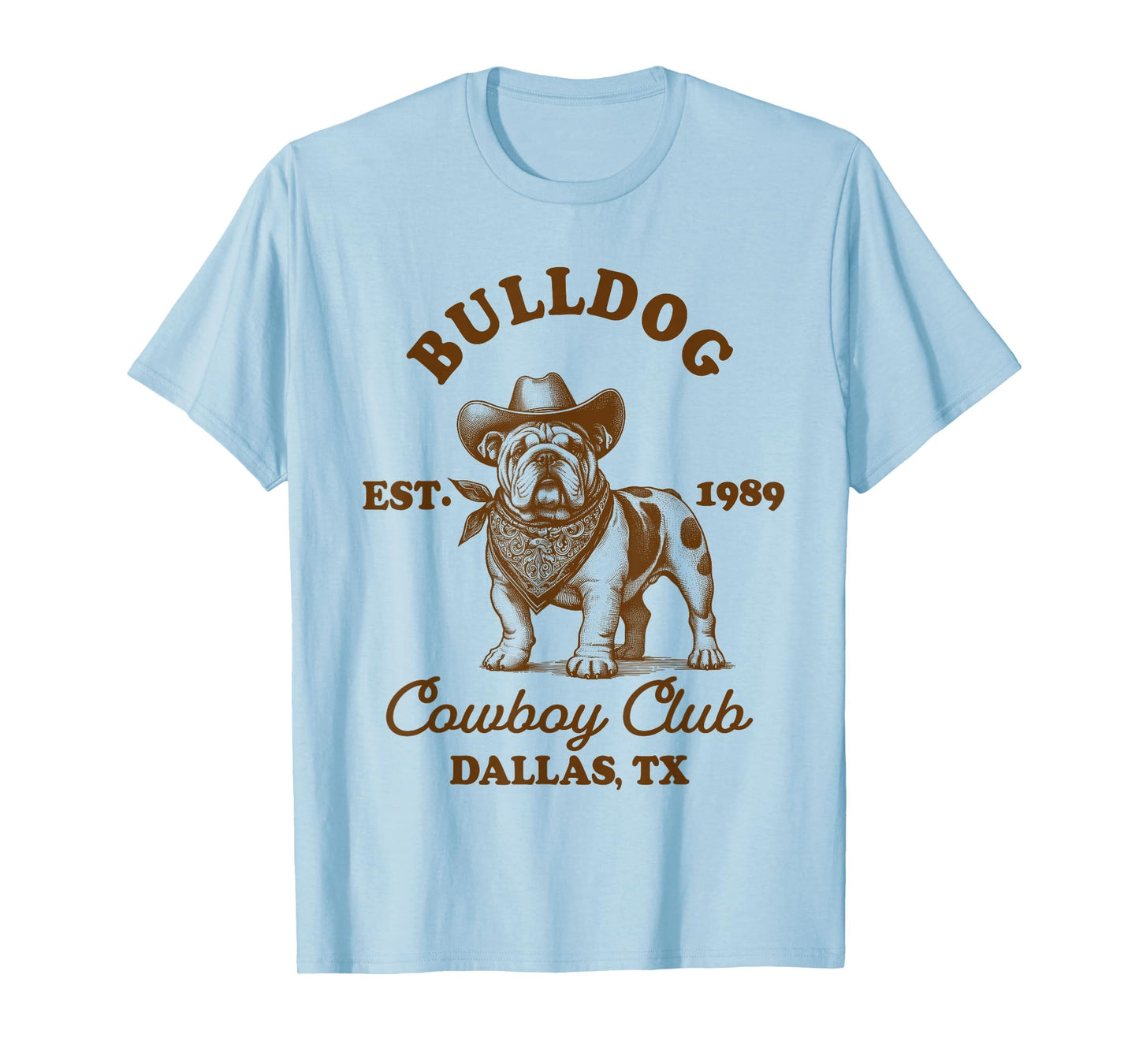 English Bulldog Mom Western Howdy Bulldog Cowboys Club T-Shirt