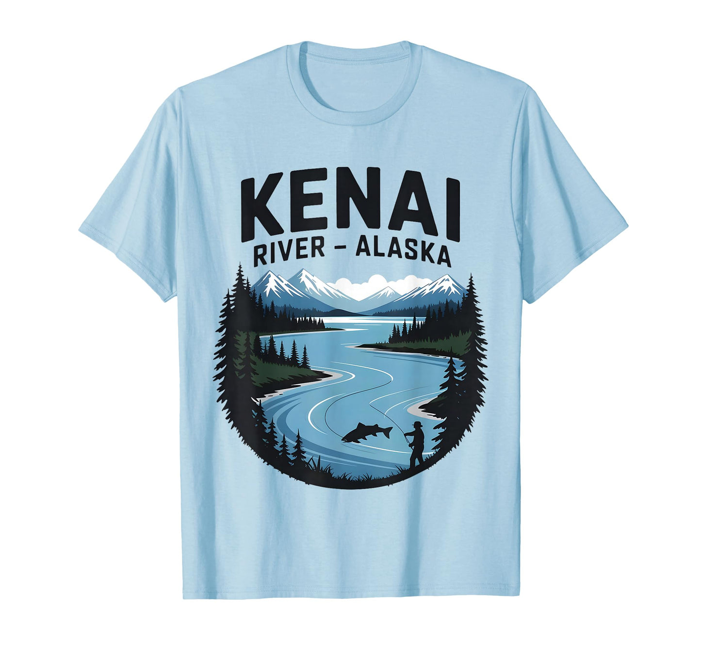 Kenai River Alaska Fishing Camping Outdoor River Fun T-Shirt