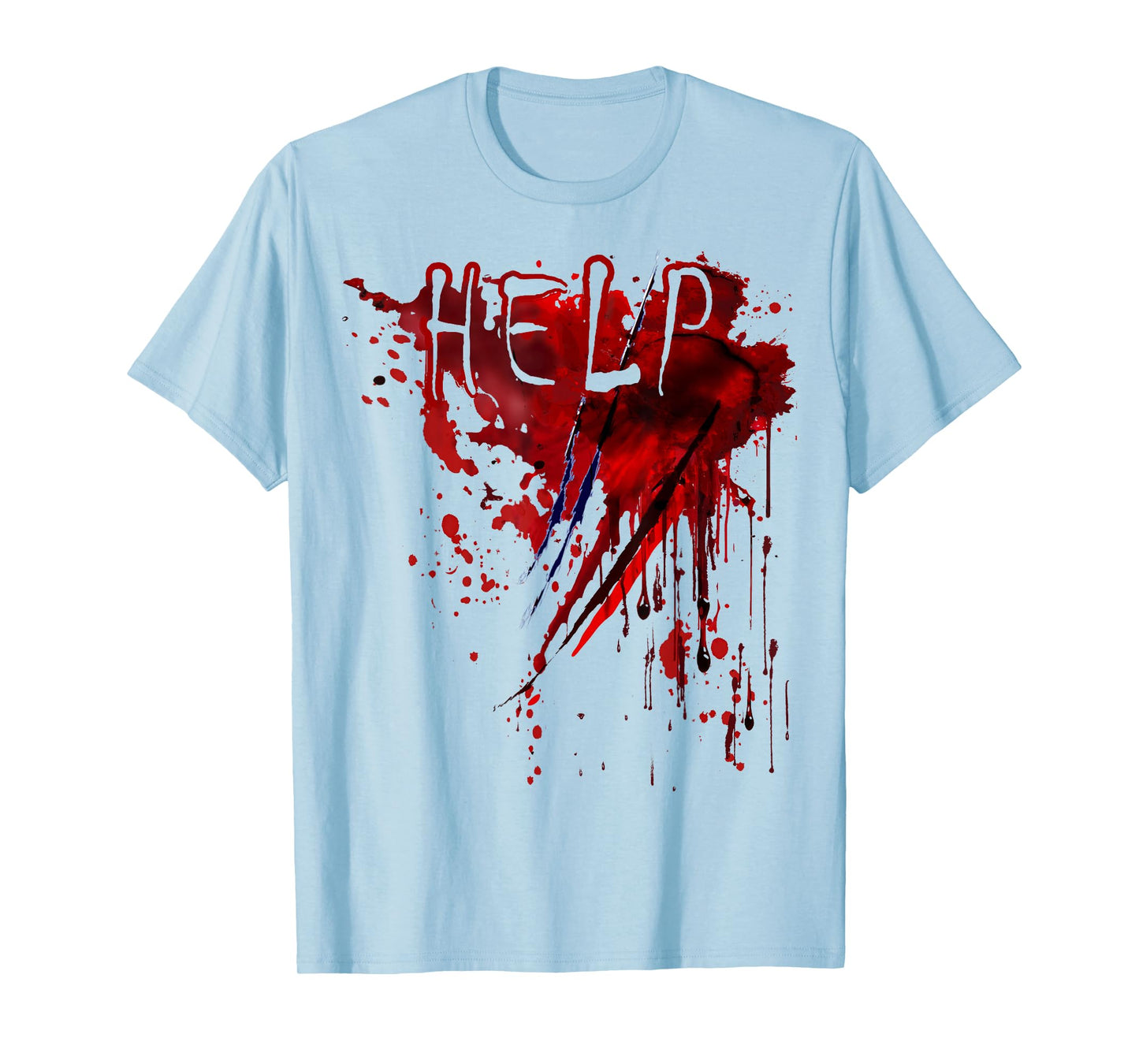 Bloody Shirt Help Blood Splatter Halloween Blood Stained T-Shirt