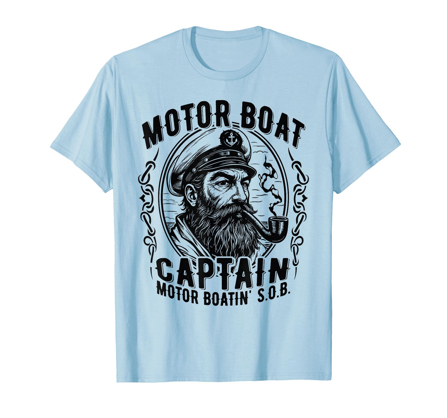 Motor Boatin' S.O.B. Vintage Pontoon Captain on the Lake T-Shirt