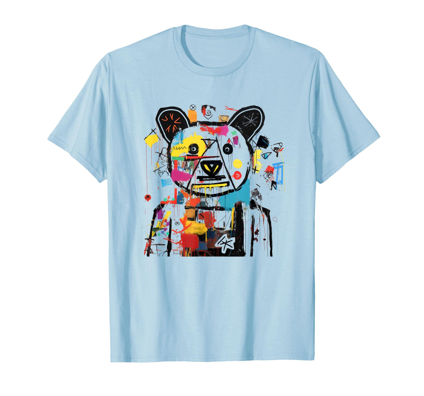 Vibrant Bear Graffiti Urban Street Style T-Shirt