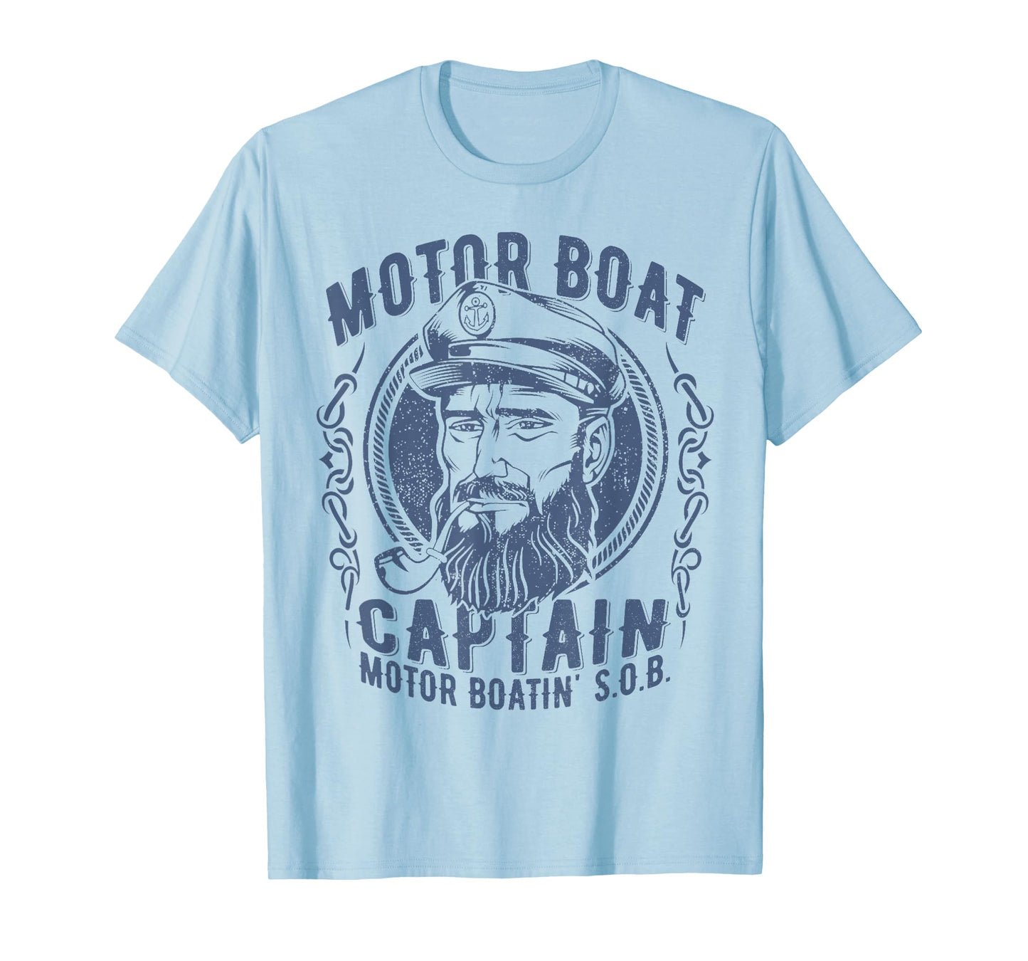 Motor Boat Captain Funny Pontoon Boating Motor Boatin Lake T-Shirt