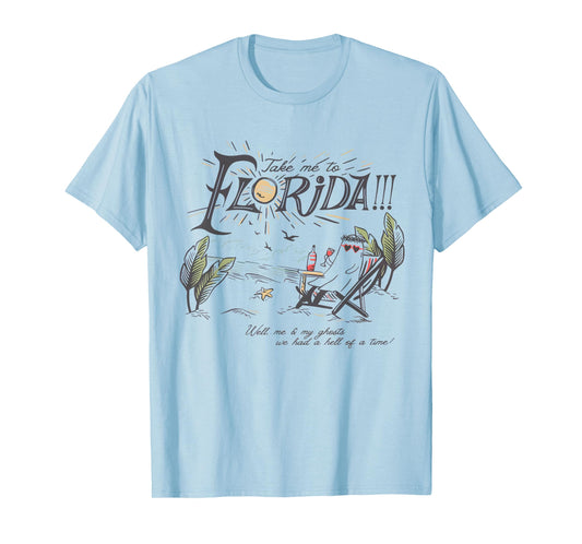 Take Me to The Florida Funny Ghost On The Beach T-Shirt