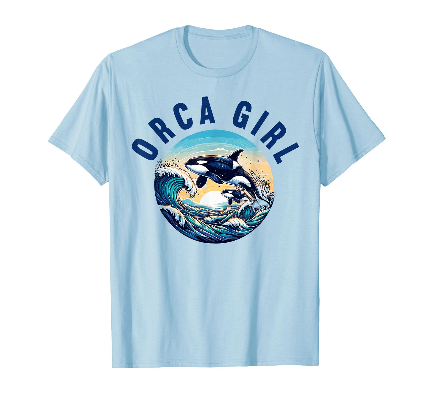Ocean Loving Kids Orca Whale Girl T-Shirt