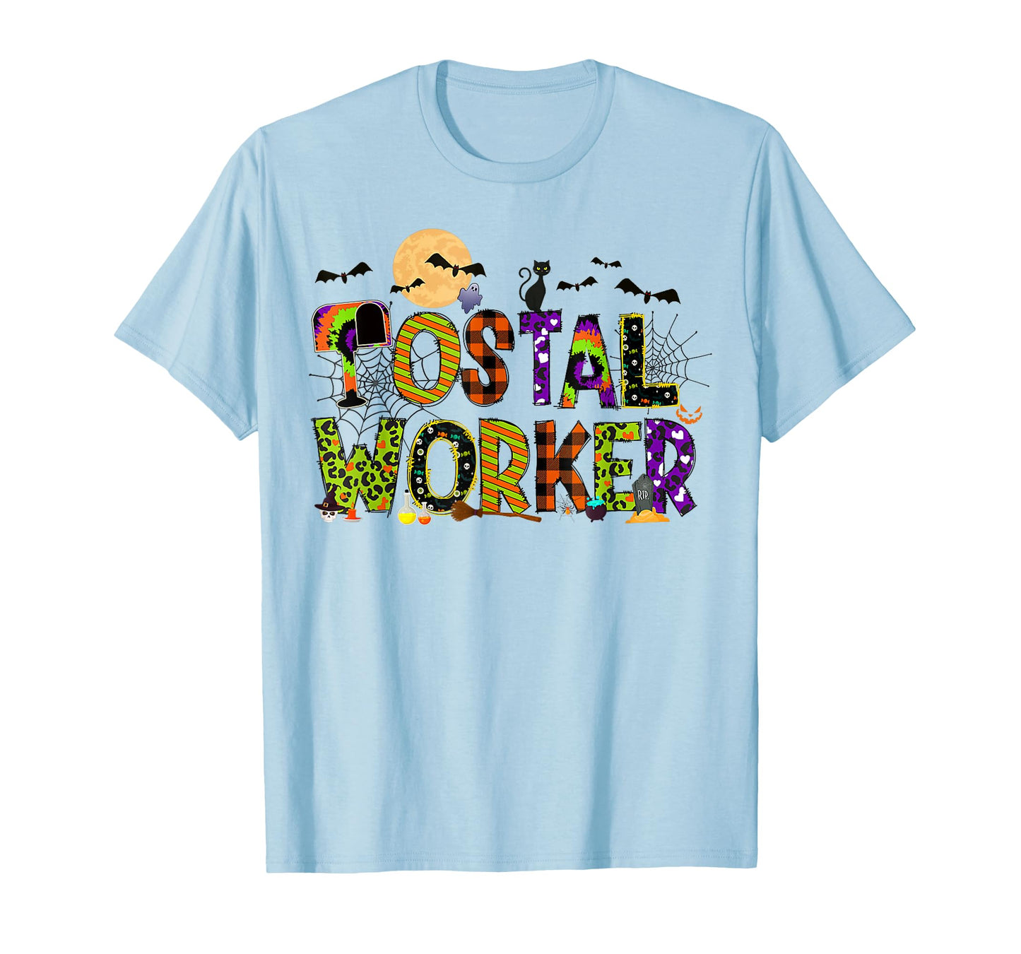 Funny Postal Worker Halloween Costume Mail Lady Post Office T-Shirt