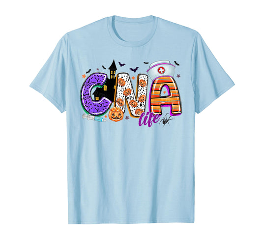 Certified Nursing Assistant CNA Nurse Life Halloween Nursing T-Shirt