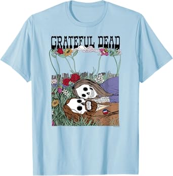 Grateful Dead Skeleton Hippie Couple Vintage Band T-Shirt