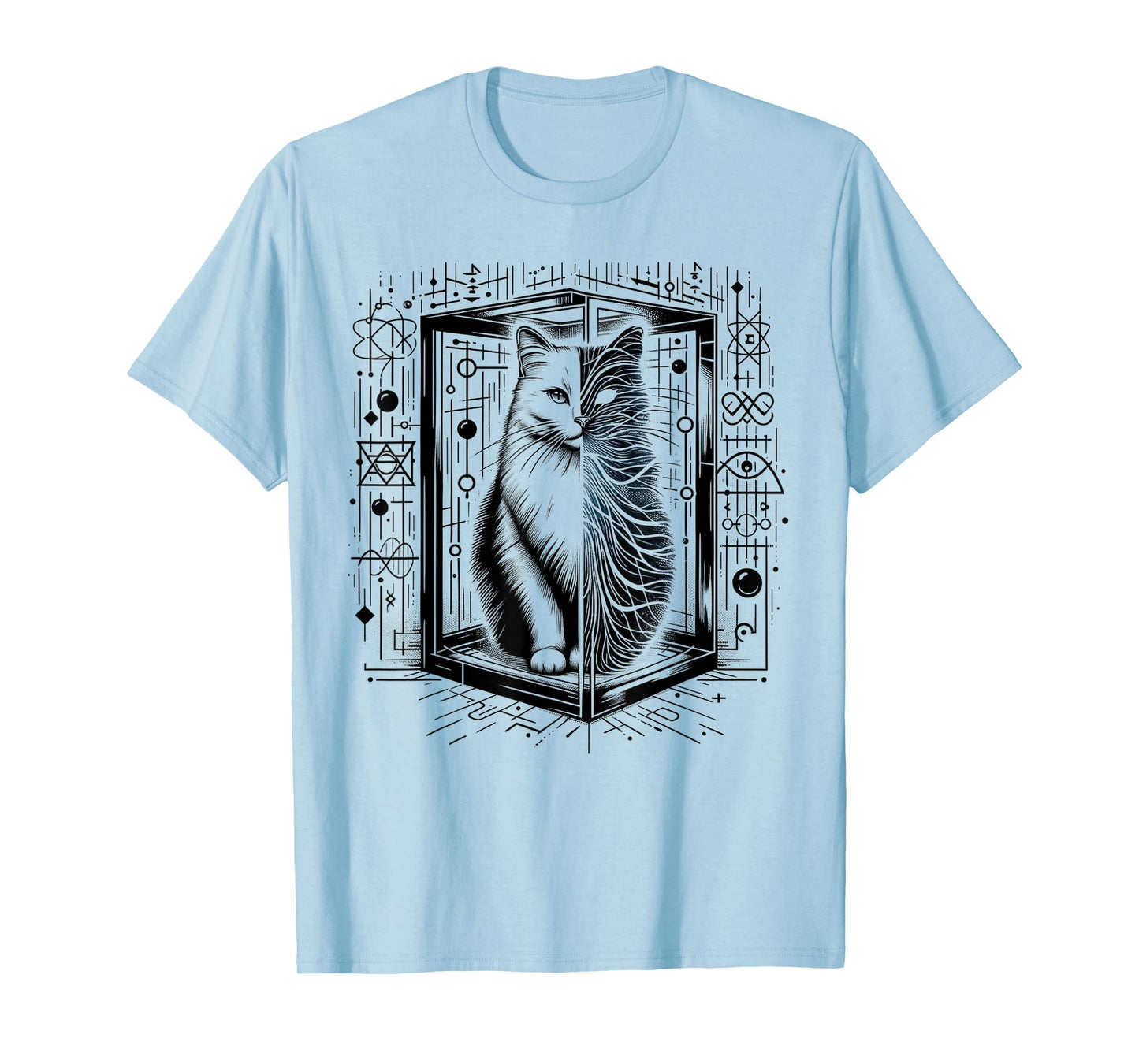 Funny Physics Schrödinger's cat in a Box Quantum Physics T-Shirt