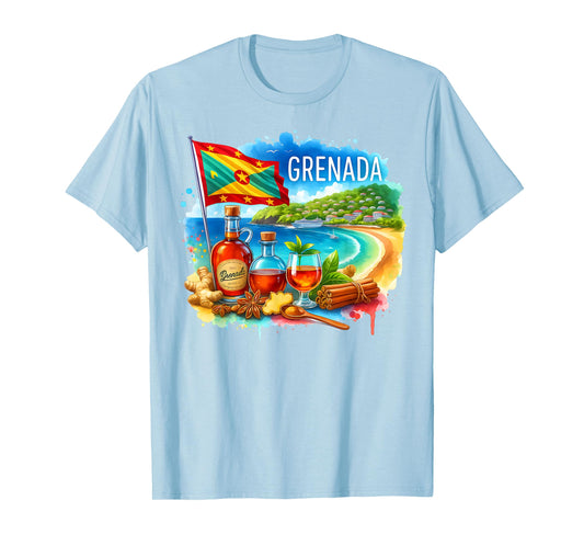 Grenada Island Rum Spice Beach Caribbean Souvenir T-Shirt