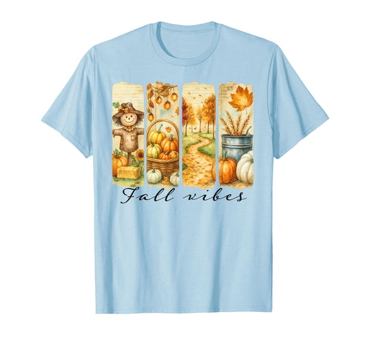 Fall Vibes Autumn Fall Country Life Women Girls Farmers T-Shirt