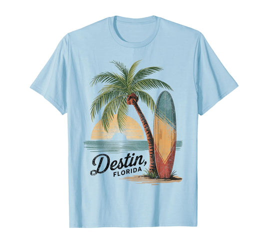 Palm and Board Paradise Destin Florida Souvenirs T-Shirt