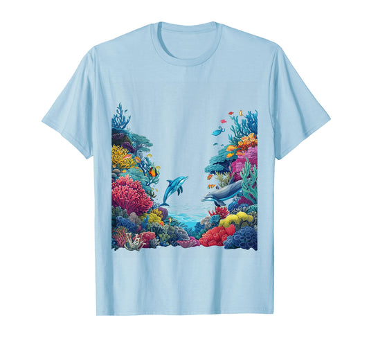 Colorful Coral Reef Underwater World T-Shirt