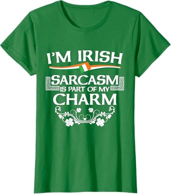 Womens St Patrick's Paddy's Day Irish Sarcasm Funny Shamrock Gift T-Shirt