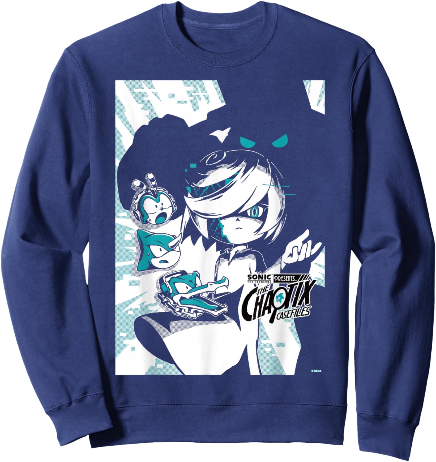 Sonic The Hedgehog The Chaotix Casefiles Ep 6 T-Shirt - Sweatshirt | Navy