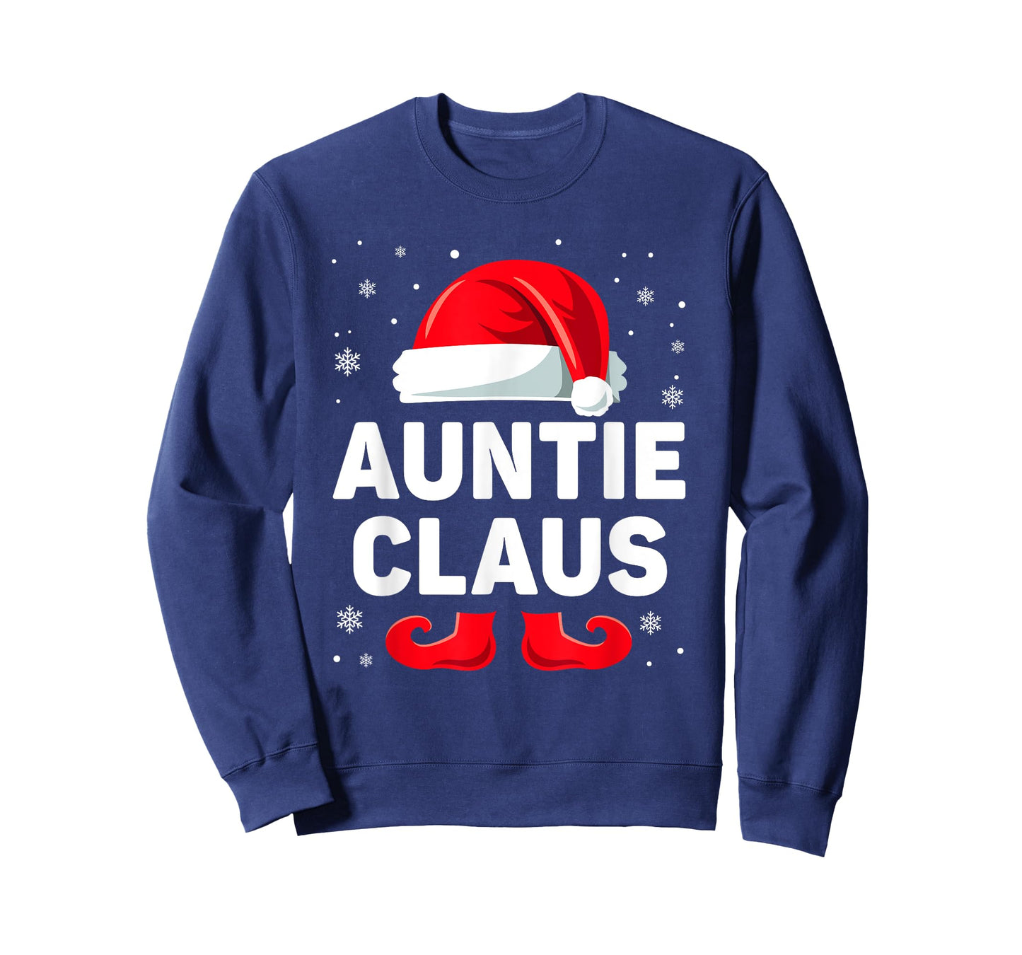Auntie Claus Christmas Matching Family Group Funny Xmas T-Shirt