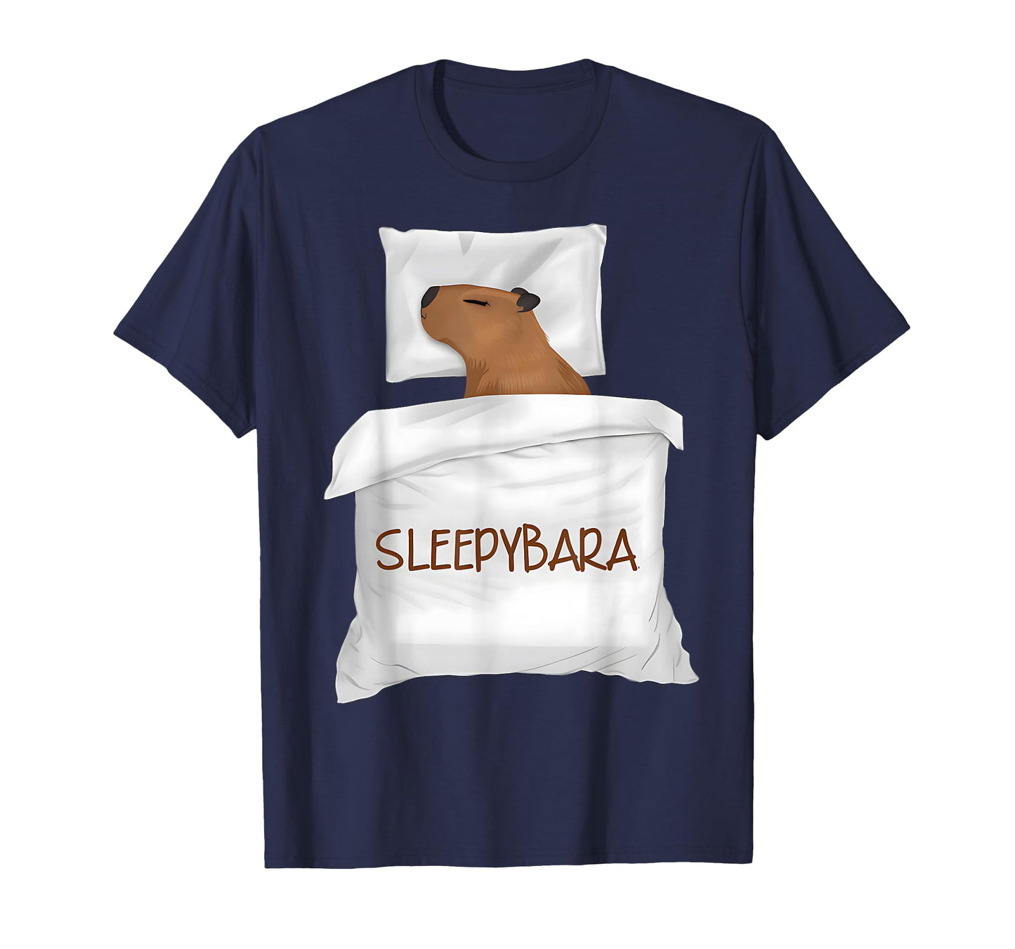 Capybara Official Sleep Pajamas Nightgown Sleepybara Rodents T-Shirt
