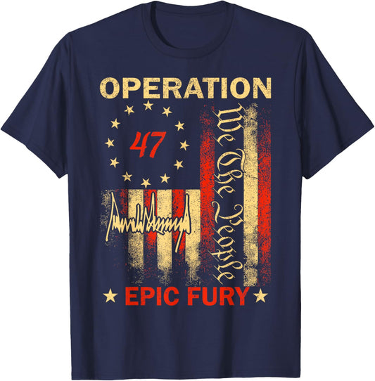 We The People Operation Epic Fury T-Shirt - T-Shirt | Navy