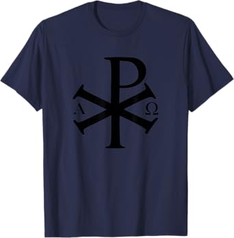Chi Rho Christian God Alpha Omega Jesus Christ Christianity T-Shirt