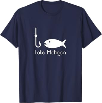Lake Michigan Fishing - Chicago T-Shirt