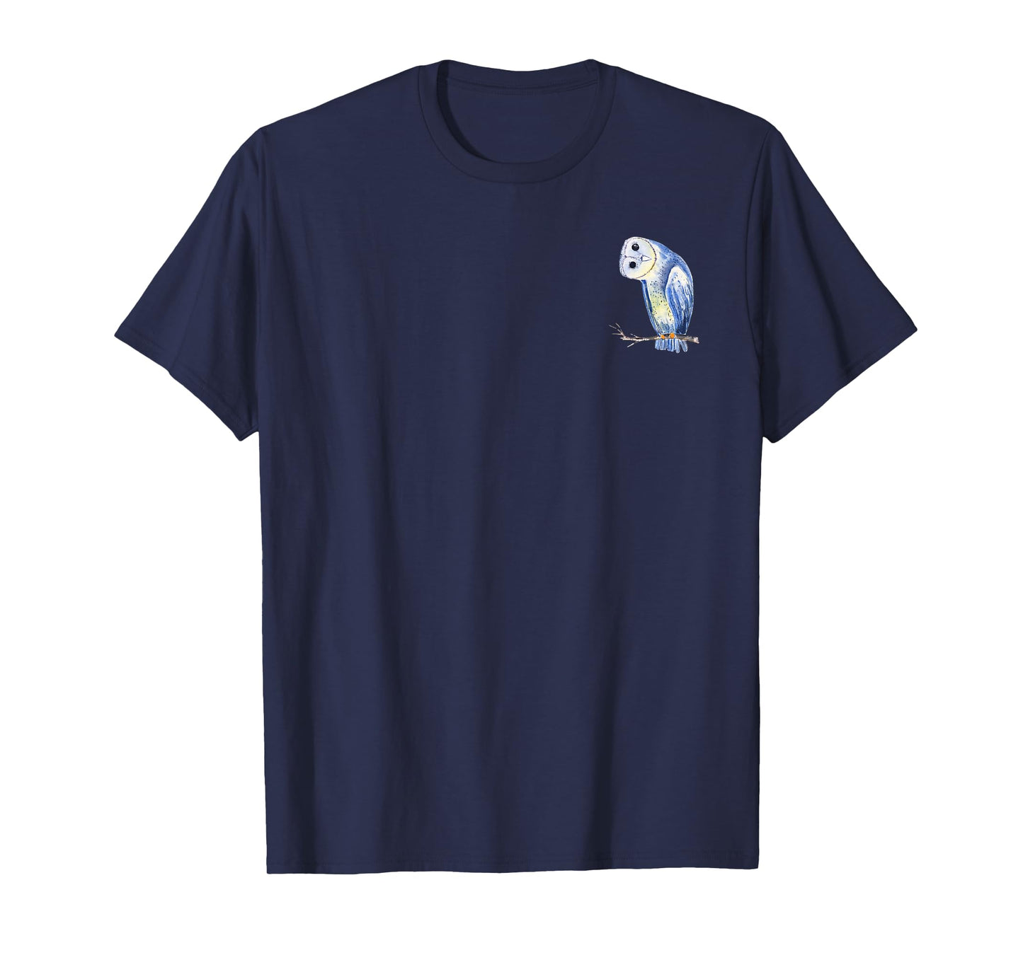 Colorful Owl in Pocket Cute Owl Design for Wildlife Fans T-Shirt