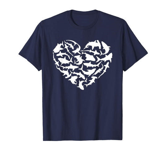 Shark Heart I Love Sharks Shark T-Shirt