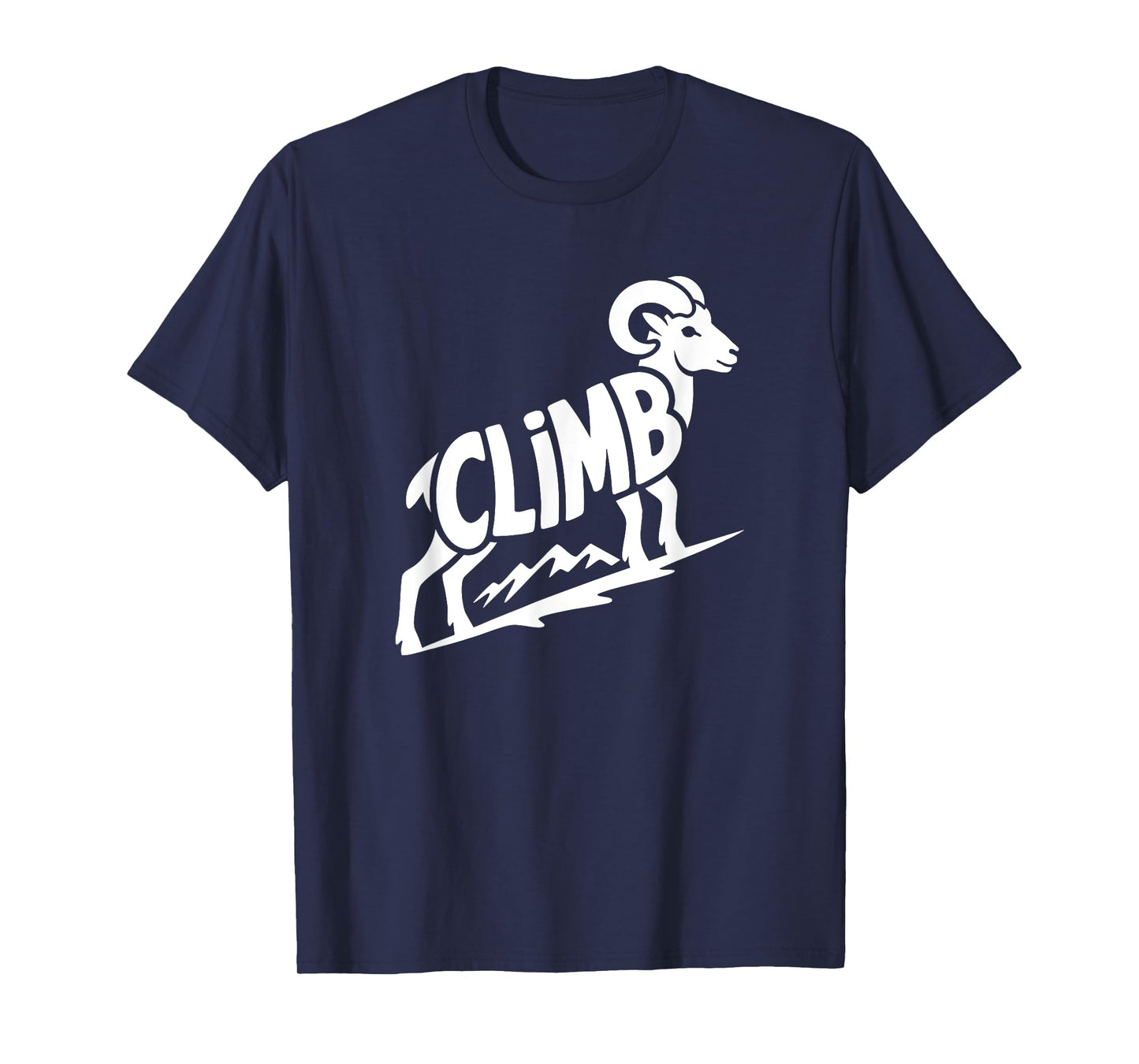 Climb - Rock Climbing & Bouldering Bighorn Ram Word Art T-Shirt