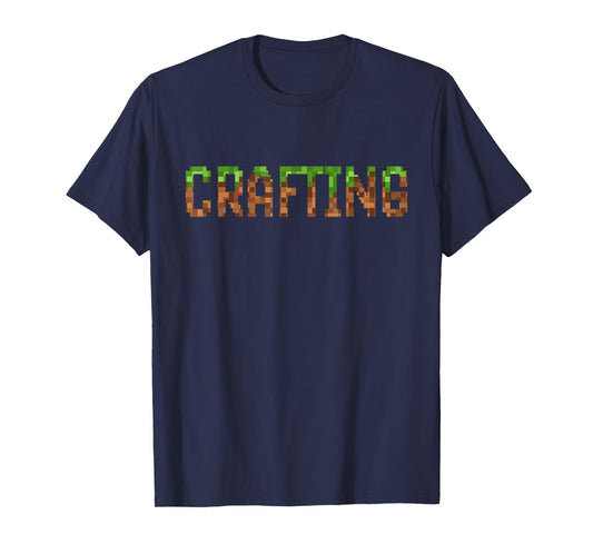 Crafting - retro video game pixel art 8-bit pc gamer kids T-Shirt