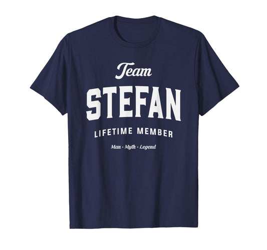 Team Stefan Lifetime Member Funny Name Stefan T-Shirt