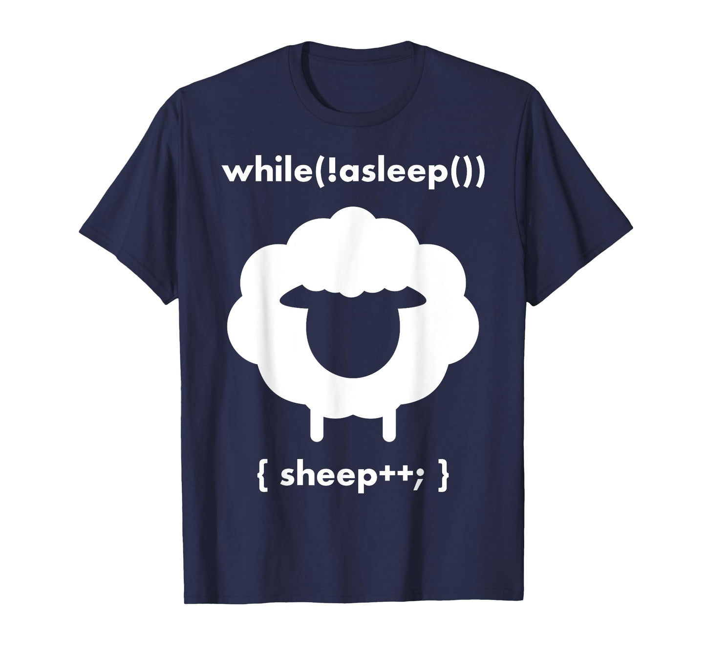 Counting Sheeps While Asleep Sheep Plus Plus T-Shirt