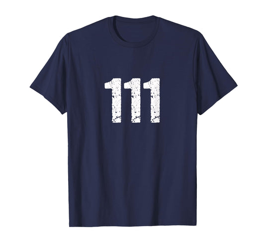 111 Numerology Spiritual Personal Number 111 Angel Number T-Shirt