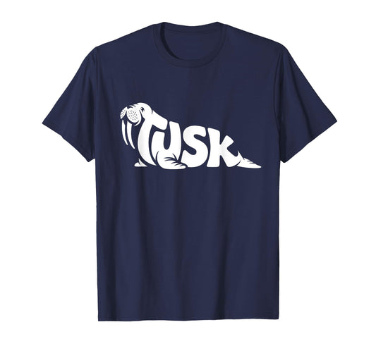 Tusk Walrus Word Art - Arctic Animal & Ocean Wildlife Design T-Shirt