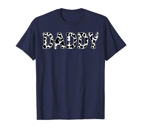 Cow Daddy Birthday Family Matching Girl Boy Farm Birthday T-Shirt