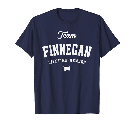 Team Finnegan Lifetime Member Funny Name Finnegan T-Shirt