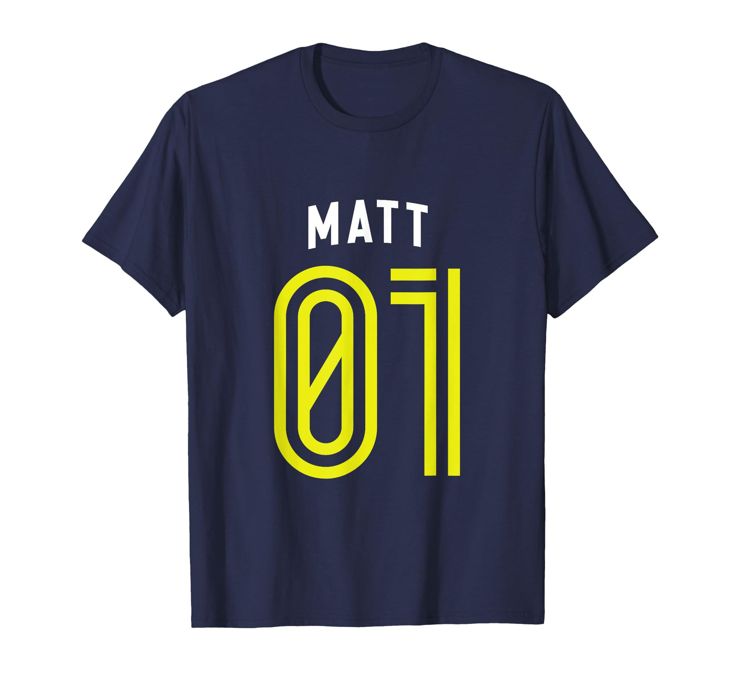 MATT 01 - Number One Team Sports Fan Varsity Style T-Shirt
