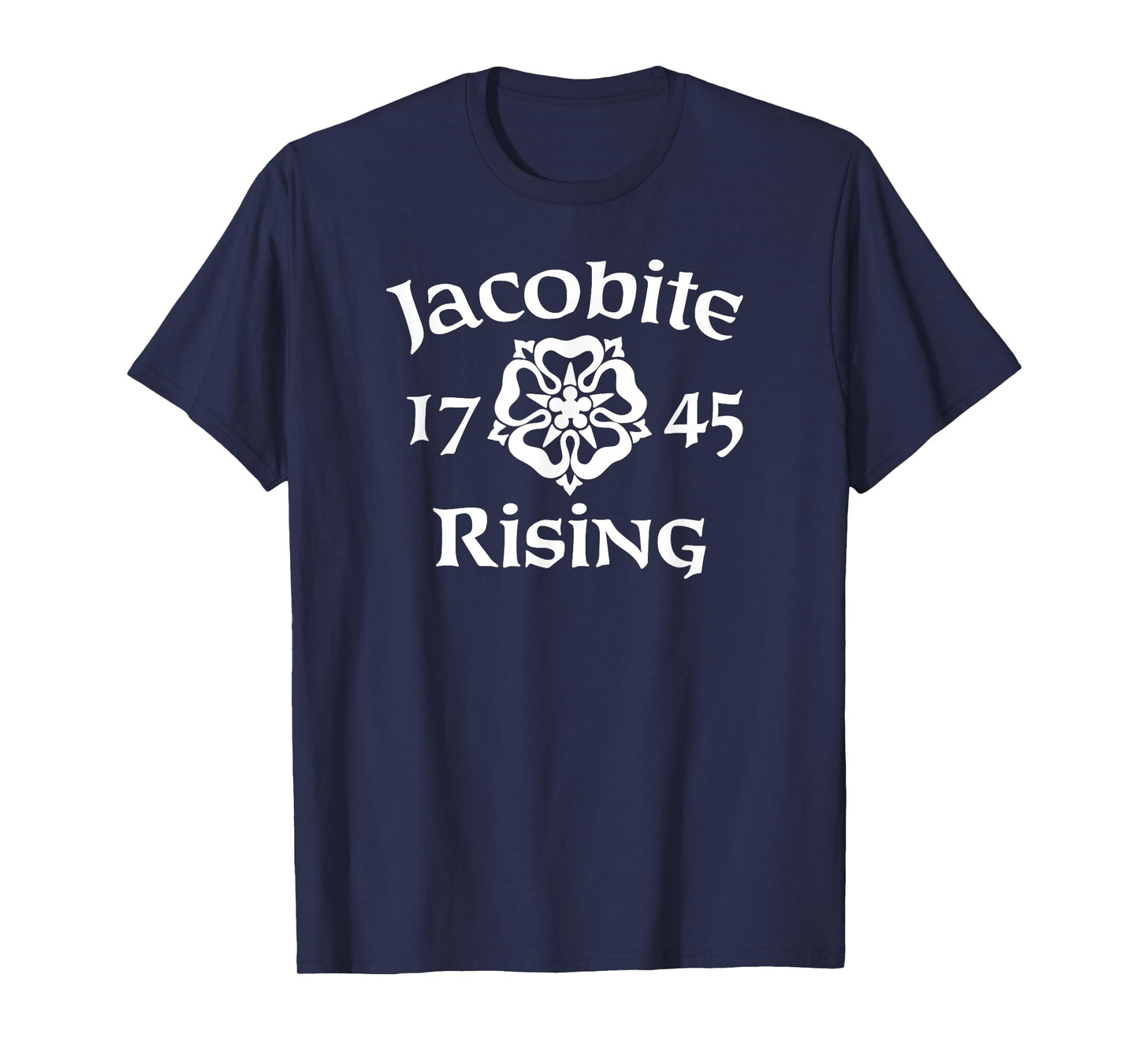 Jacobite Rising 1745 White Rose T-Shirt