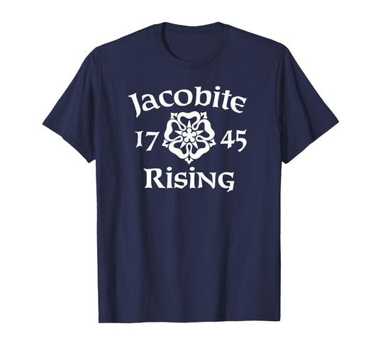 Jacobite Rising 1745 White Rose T-Shirt
