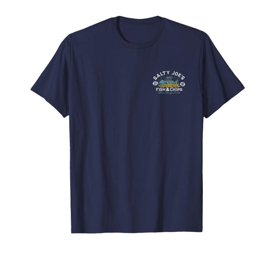Salty Joe's Fish and Chips Logo Lightweight Graphic T-Shirt