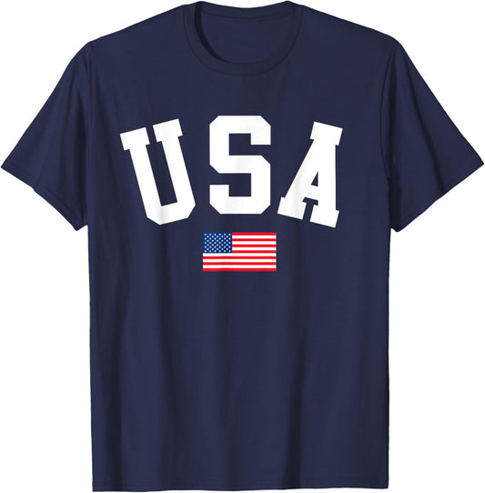 USA Shirt Men Women Kids American Flag Patriotic 4th of July T-Shirt