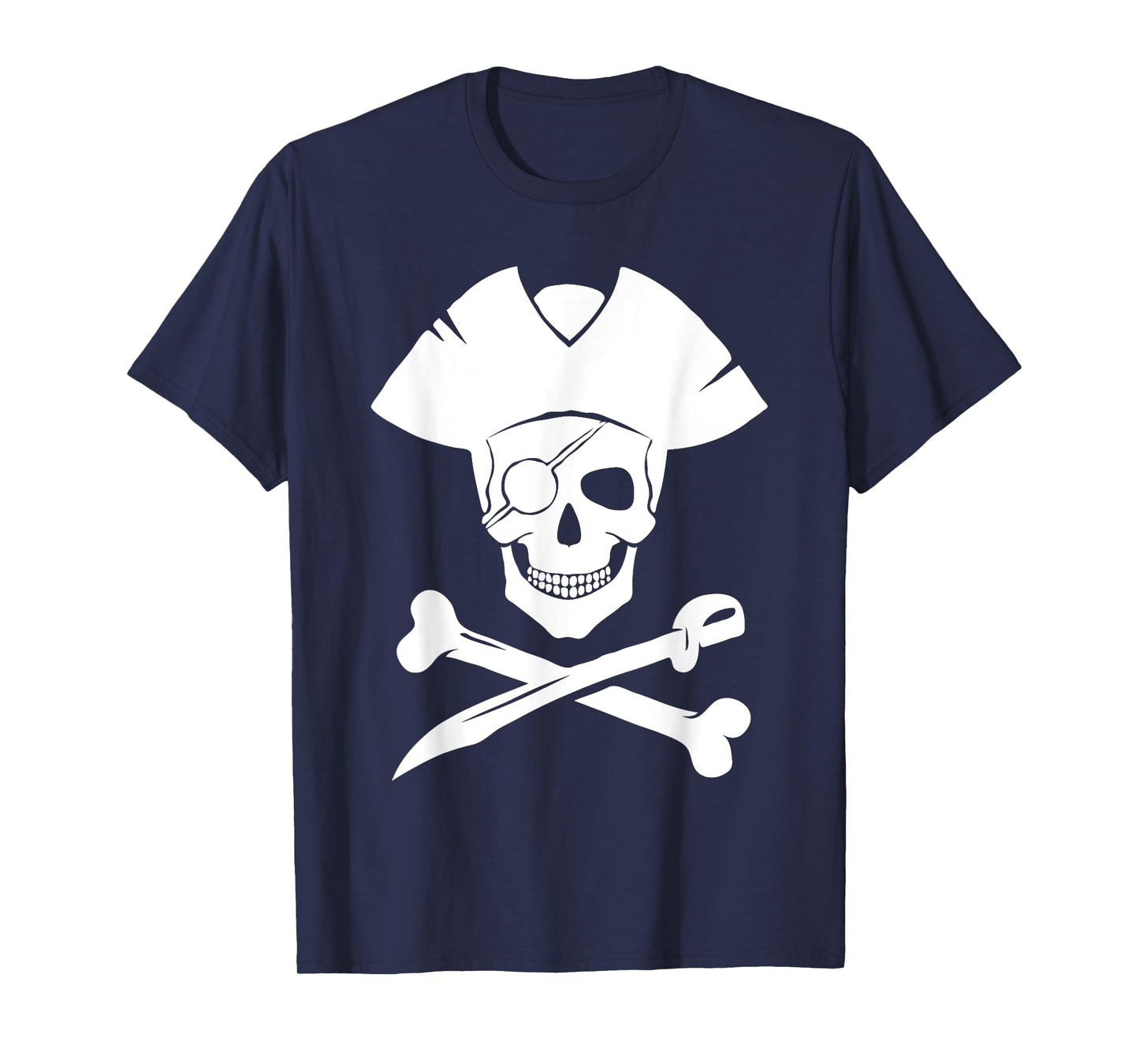Pirate Skull And Crossbones Skeleton Halloween For Kids Boys T-Shirt