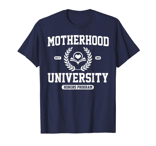 Funny Mom University Daughter Bonus Expecting Motherhood T-Shirt