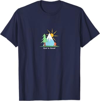 God is Good Christian Camping Wilderness Adventure Campfire T-Shirt