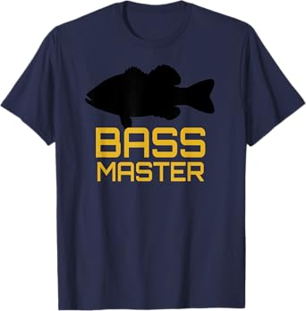 Bass Master Fishing Shirt Tackle Gear Lure Largemouth Bass T-Shirt