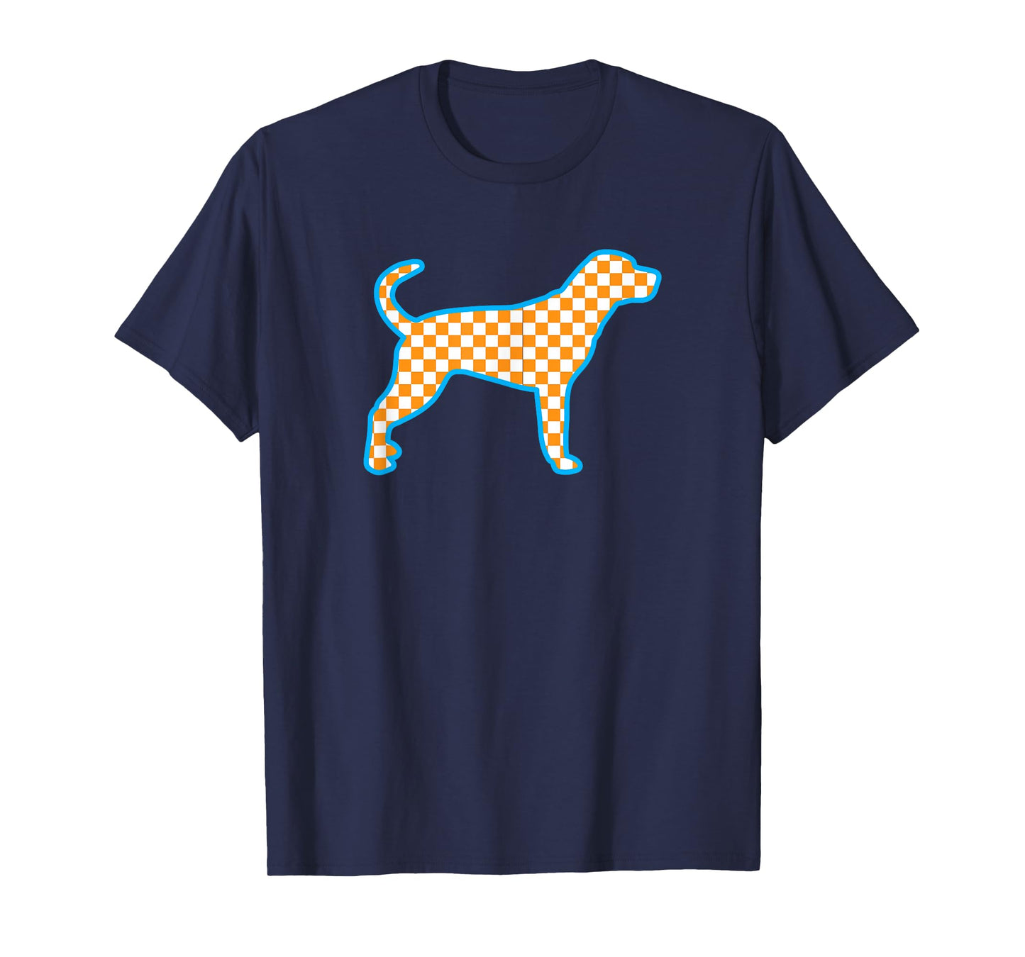Native Home State Pride Orange White Checkerboard Tennessee T-Shirt
